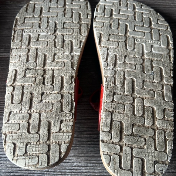 Red Leather Sandals - Picture 4 of 4